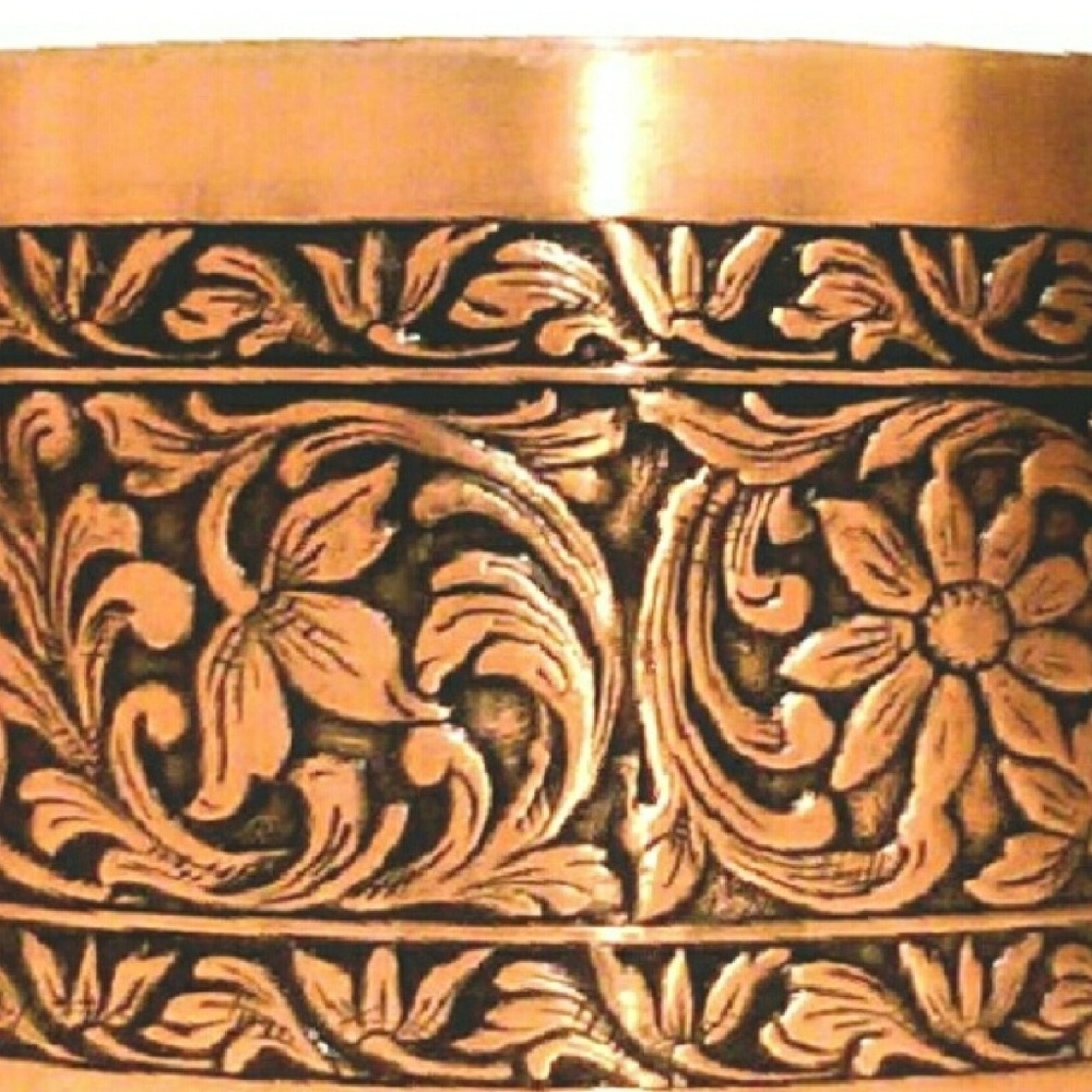 coppercraft  }}}  vintage copper cuff - Picture 2 of 6